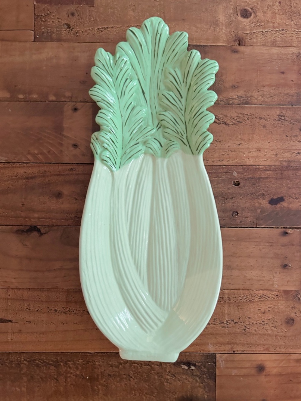 VINTAGE Ceramic Celery Platter